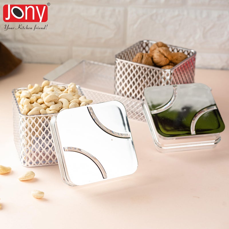 Jony Serving Set | Bowl | Bowl Set | Tray, Bowl, Container Serving Set (Pack of 2 Bowl & 1 Tray) - Image 2