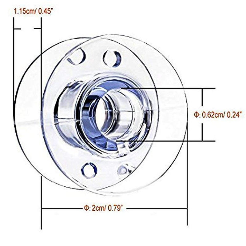 XUKEKOY 30Pack Plastic Sewing Machine Bobbins for Brother - Image 5