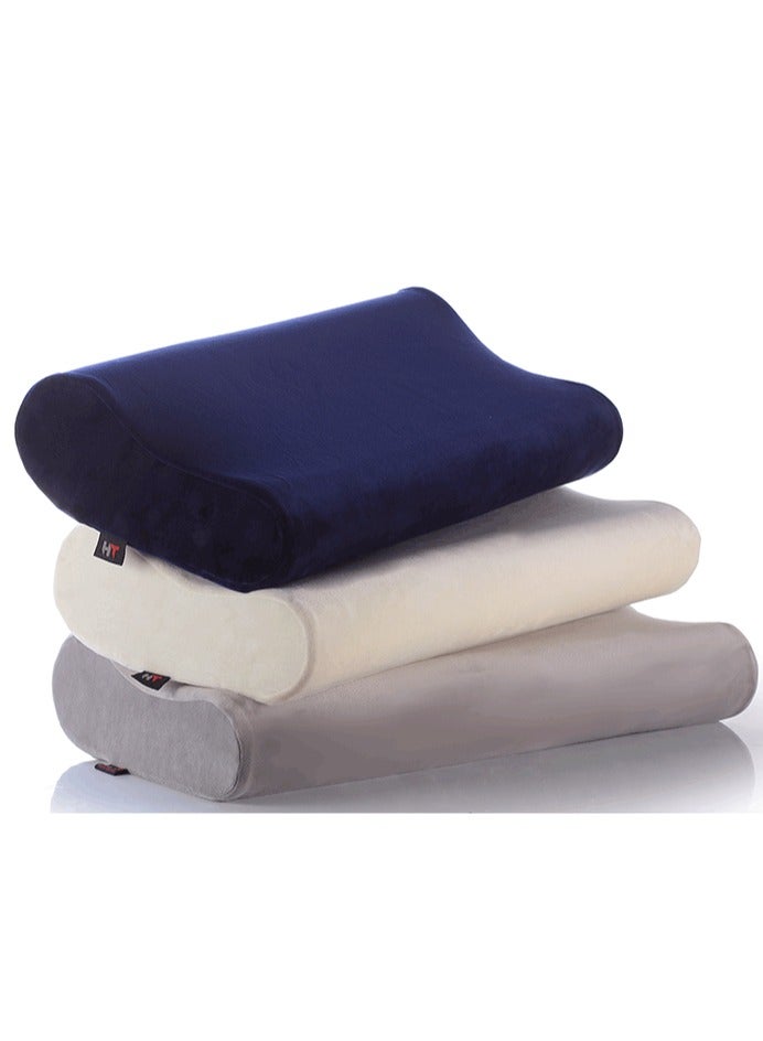 HT Medical bed pillow for sleeping, German memory foam to prevent neck, shoulder and spine pain (Grey, 50 * 30) - Image 5