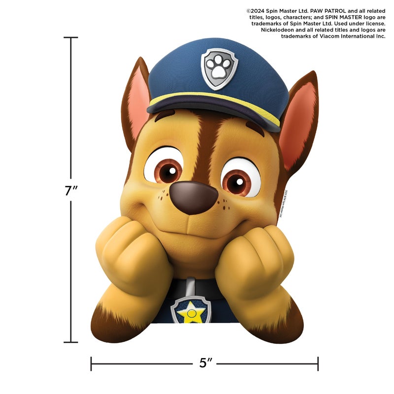 WALL PALZ Paw Patrol Chase Peeking Wall Decal - 7"" Vinyl Wall Sticker Bedroom Decorations - Paw Patrol Room Decor Peel and Stick - Image 5