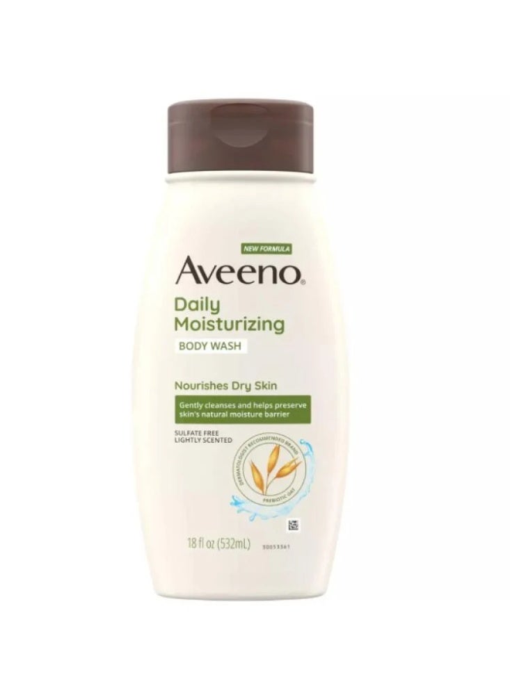 Aveeno Daily Moisturizing Body Wash with Soothing Oatmeal for Dry Skin - 532 ml