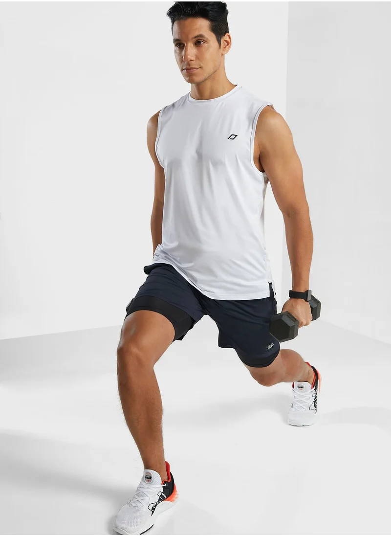 New Balance 7" 2In1 Core Run Shorts