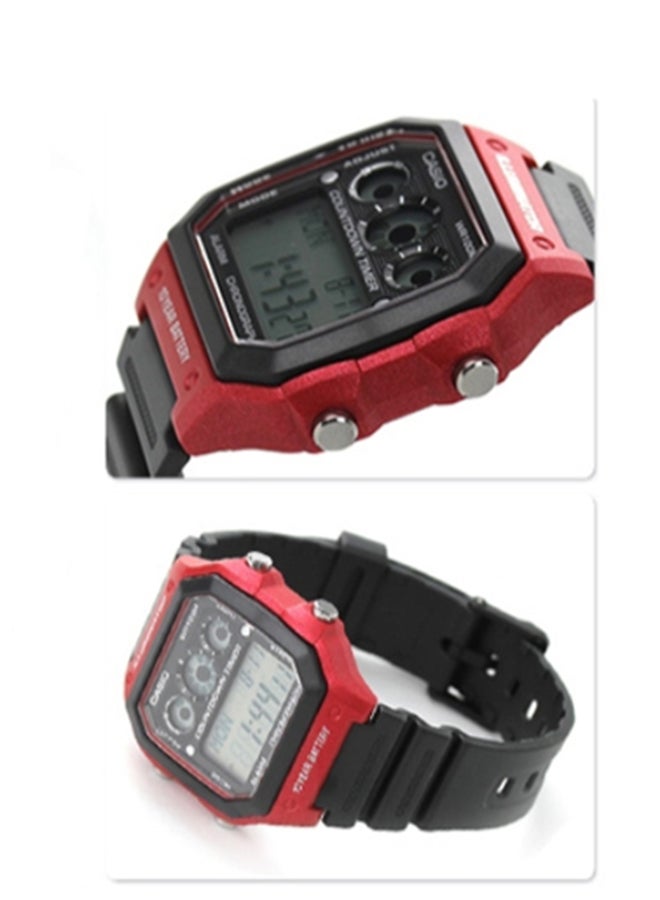 كاسيو ساعة يد رقمية كاجوال AE-1300WH-4A - قياس 42 مم - لون أسود رجال - Image 4