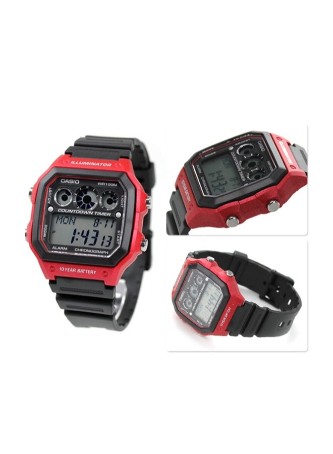 كاسيو ساعة يد رقمية كاجوال AE-1300WH-4A - قياس 42 مم - لون أسود رجال - Image 3