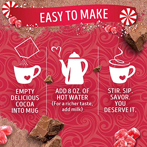 Swiss Miss Peppermint Flavored Hot Cocoa Mix, 6 Count Hot Cocoa Mix Packets - Image 5