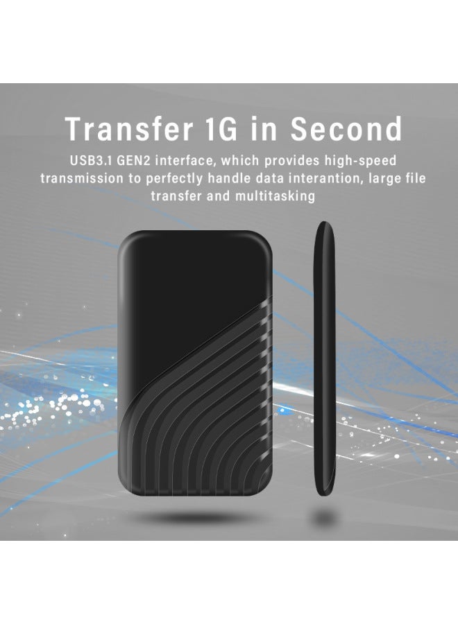 Large Capacity Mobile Solid State Drive Interface Type-c Docking Station To Expand 16TB Mobile Hard Drive-Capacity:Exclusive For 10tb (no Delivery If Not Consulted Customer Service)-Interface:Type-c Red - Image 2