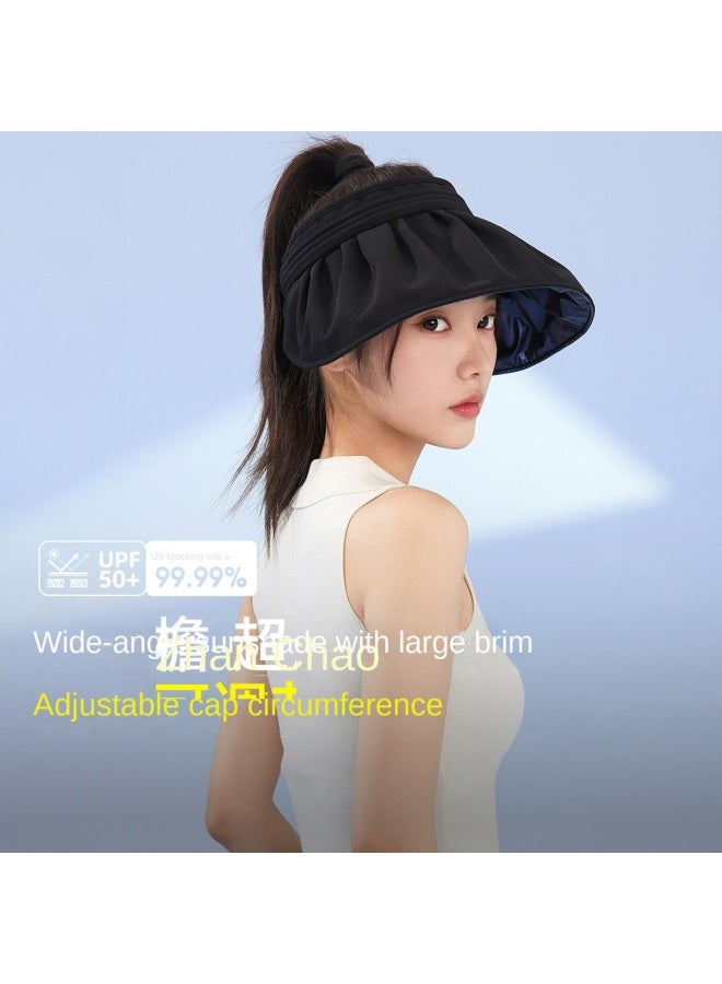 VVC Shell Cap - Outdoor Beach Sun Hat With Uv Protection, Stylish & Versatile Sun Shield For Travel & Commute, Wide Brim Breathable Visor Hat - Image 2