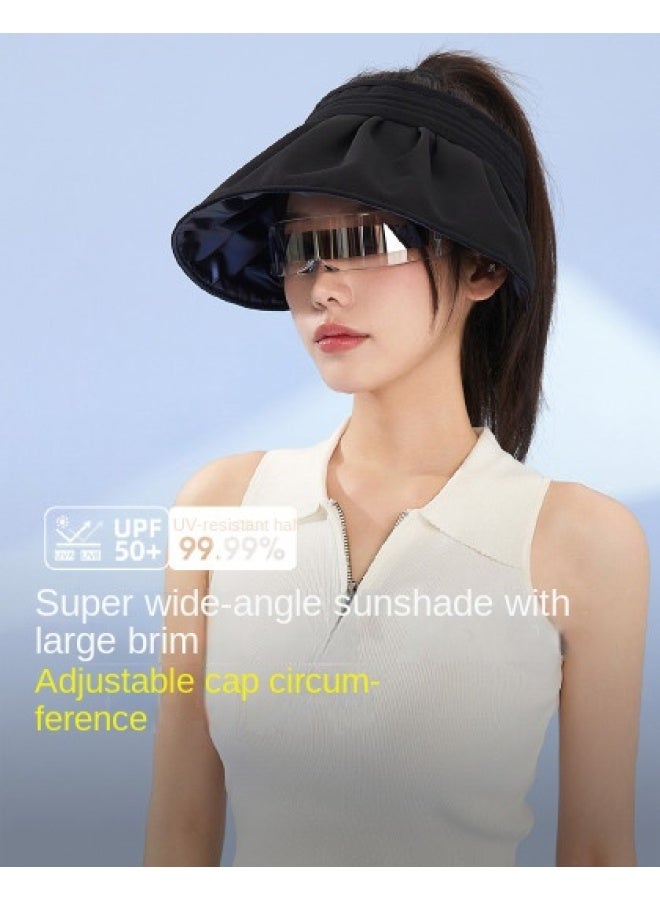 VVC Shell Cap - Outdoor Beach Sun Hat With Uv Protection, Stylish & Versatile Sun Shield For Travel & Commute, Wide Brim Breathable Visor Hat - Image 1