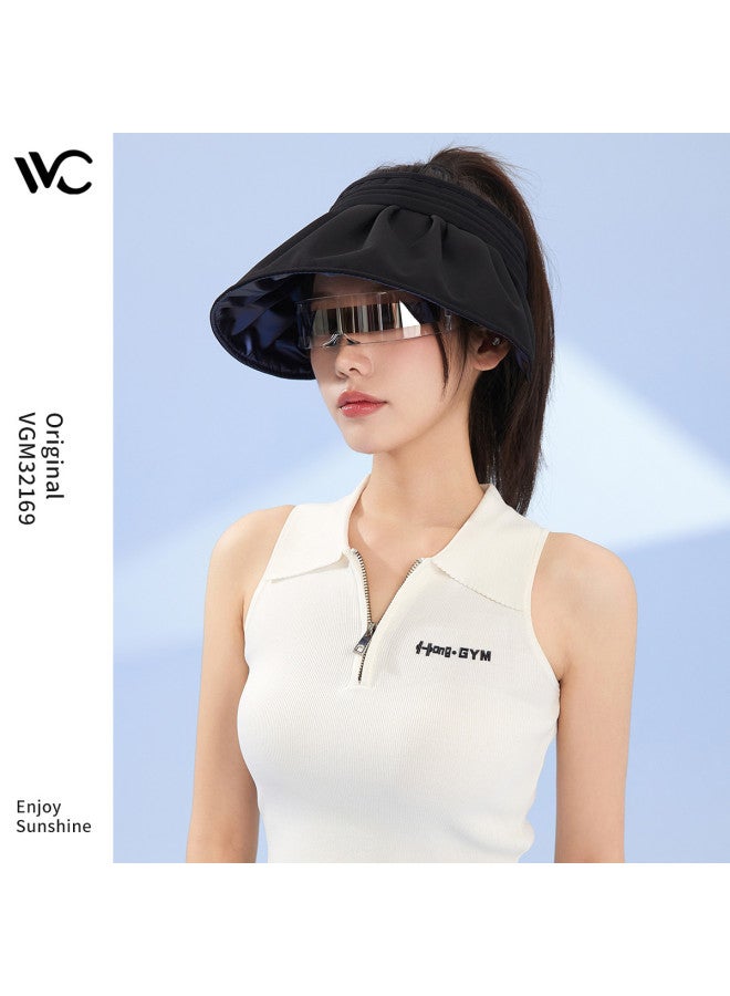 VVC Shell Cap - Outdoor Beach Sun Hat With Uv Protection, Stylish & Versatile Sun Shield For Travel & Commute, Wide Brim Breathable Visor Hat - Image 3