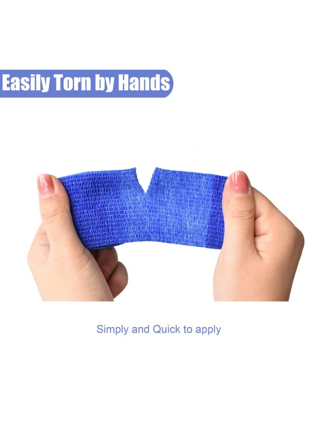 6 Pack Bandage（5cm*4.5m）, Elastic Sports, Sports Bandage, Veterinary Wrap, Suitable For Sports, Wrist, Ankle (Blue) - Image 5