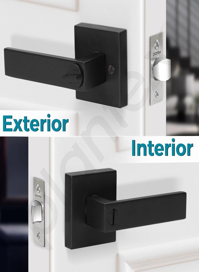 Plantex Brass New Age Bathroom Door Locks/Key-Less Door Lock Set for Bedroom/Balcony/Office/Storeroom - Reversible Design (Black Finish, 30Mm to 50Mm Door Range) - Image 4