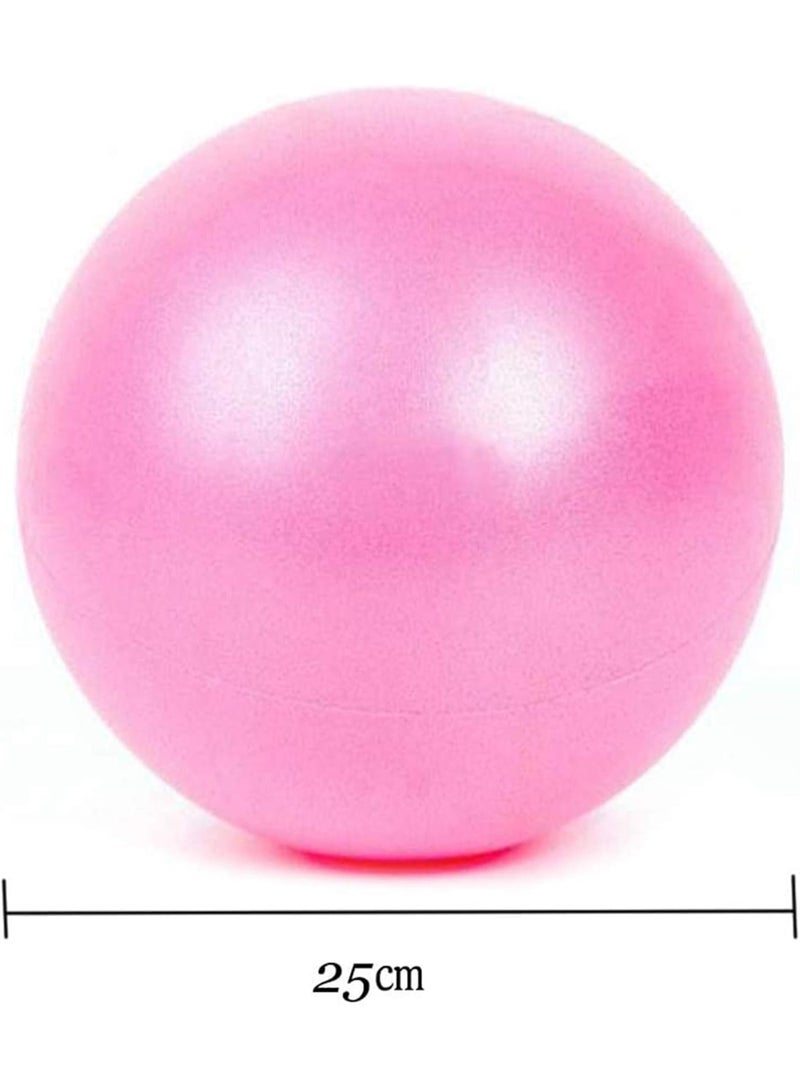 ChicAbode بيلاتس كرة، كرة التمرين، كرة اليوغا، كرة الصغرى الرياضية كرة ناعمة، لليوغا، بيلاتس، الجمباز واللياقة البدنية، التدريب الأساسي والعلاج البدني (المنزل والصالة الرياضية والمكتب) 25 سم / 9.8 بوصة الوردي - Image 2