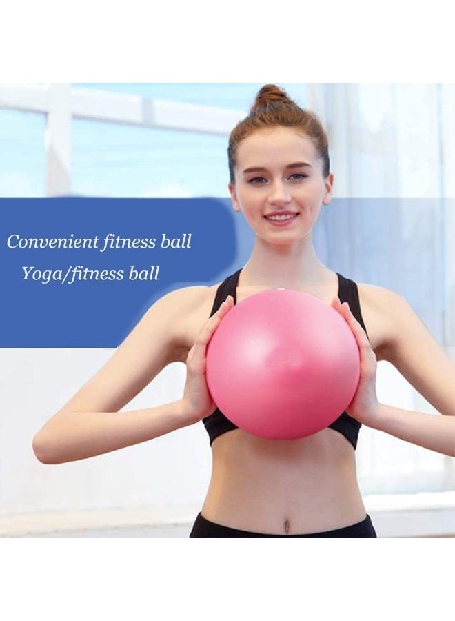 ChicAbode بيلاتس كرة، كرة التمرين، كرة اليوغا، كرة الصغرى الرياضية كرة ناعمة، لليوغا، بيلاتس، الجمباز واللياقة البدنية، التدريب الأساسي والعلاج البدني (المنزل والصالة الرياضية والمكتب) 25 سم / 9.8 بوصة الوردي - Image 3