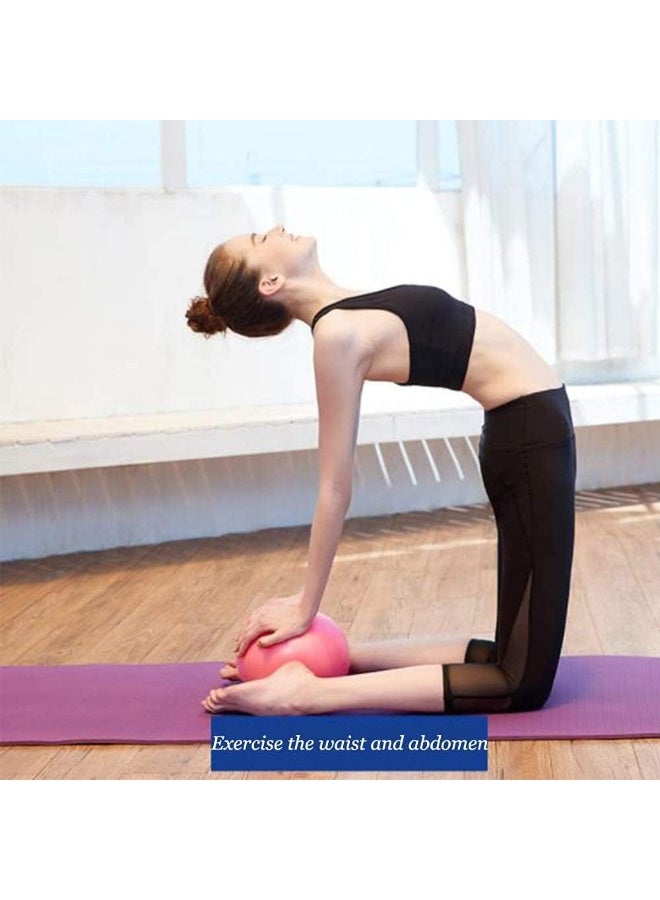 ChicAbode بيلاتس كرة، كرة التمرين، كرة اليوغا، كرة الصغرى الرياضية كرة ناعمة، لليوغا، بيلاتس، الجمباز واللياقة البدنية، التدريب الأساسي والعلاج البدني (المنزل والصالة الرياضية والمكتب) 25 سم / 9.8 بوصة الوردي - Image 4