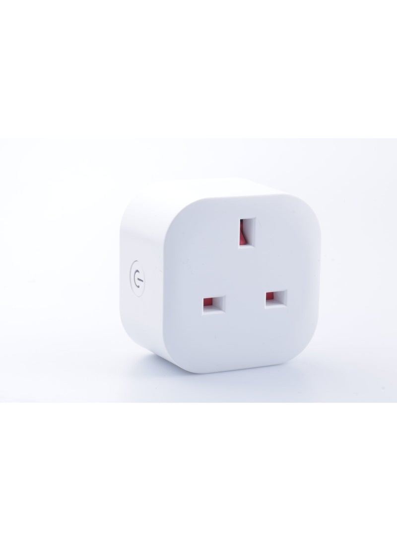 British-style WIFI smart timer power meter socket with British graffiti and voice-activated smartphone control - Image 3