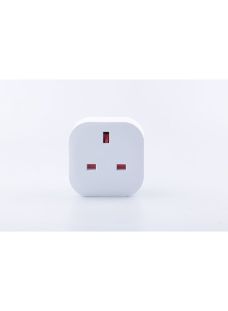 British-style WIFI smart timer power meter socket with British graffiti and voice-activated smartphone control - Image 2