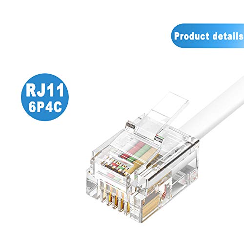 RFAdapter Telephone Splitter, 3 Pack RJ11 Male to Female Two Way Phone Line Splitter Converter Cable - Image 4