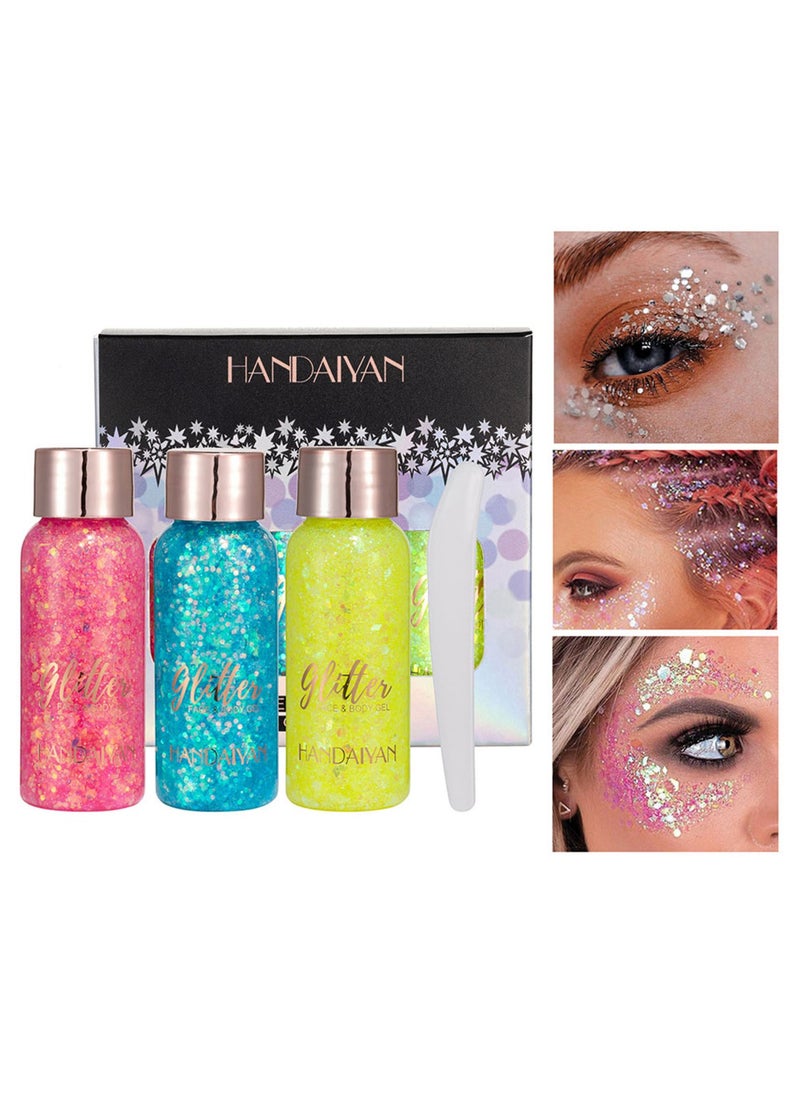 Handaiyan - 3 Piece Face & Body Gel Teras Glitter Body Gel B - Image 1