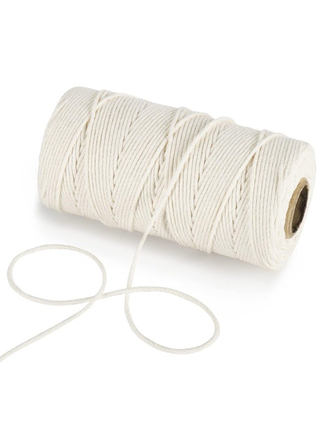 Home Care 100 M Cooking Twine, Strong Food Safe Cotton Wraps String for Tying Meat, Baking, DIY Crafts, Gifts Making Sausage Packaging Decoration Macrame Cord Thickness 2MM - Image 1