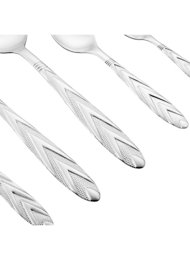 Hic 12-Piece Stainless Steel dessert spoon Set Silver - Image 3