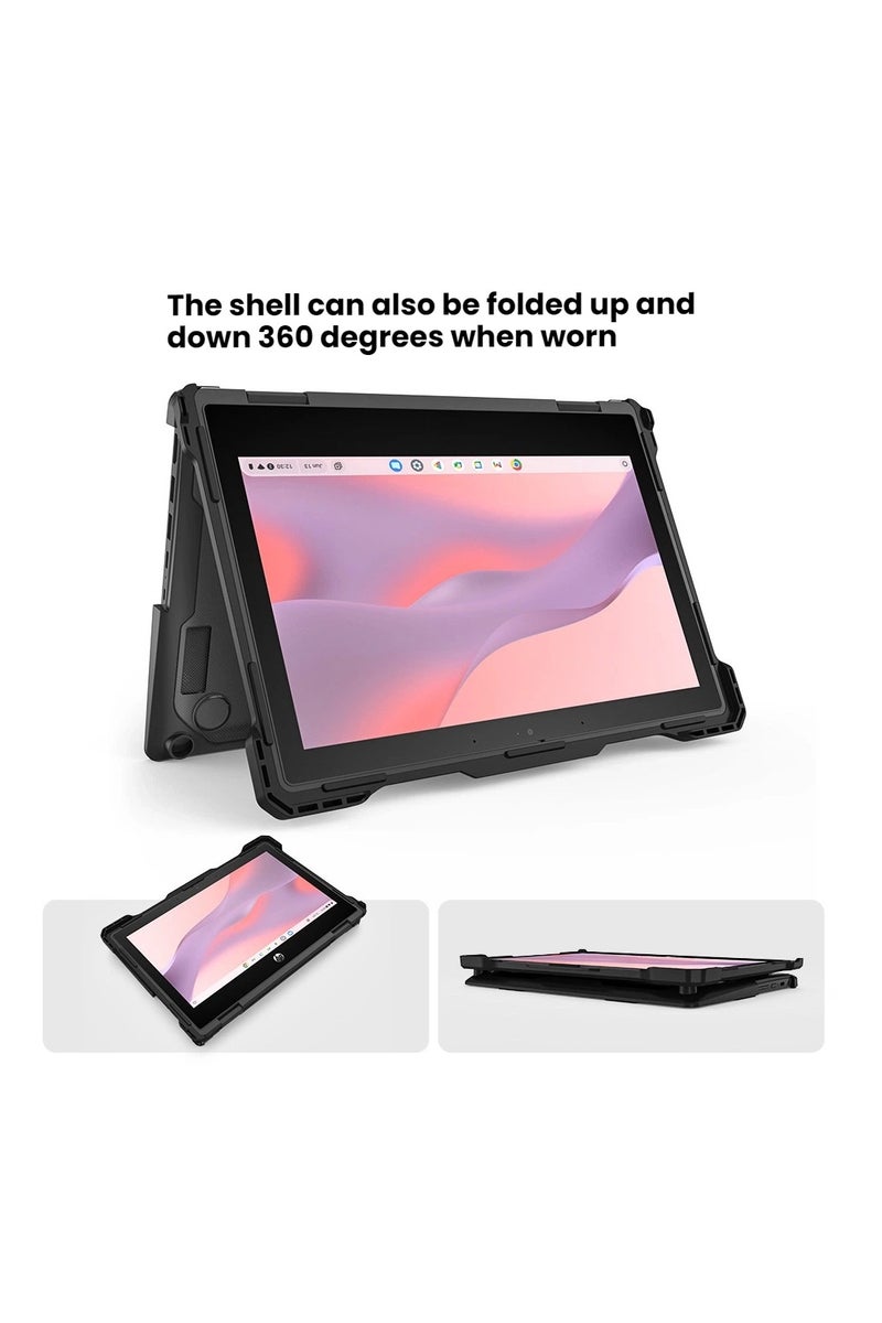 عام "غطاء حماية مناسب لجهاز HP Fortis x360 11 G3Chromebook، كامل التغطية، مقاوم للخدوش، خفيف الوزن ومتين." - Image 4
