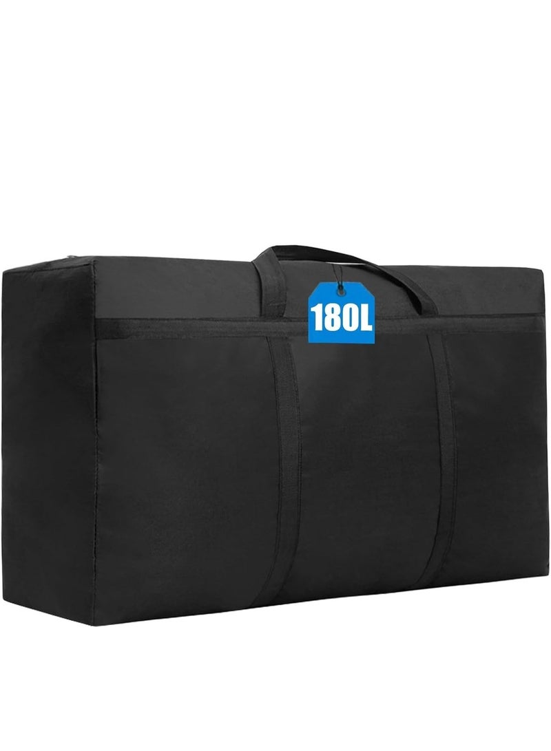 Kingone Moving Bags 180L Extra Large with Strong Zippers and Carrying Handles, Storage Bags Storage Totes for Clothes, Moving Supplies, Space Saving, Oversized Storage Bag Organizer for Moving, Traveling - Image 1