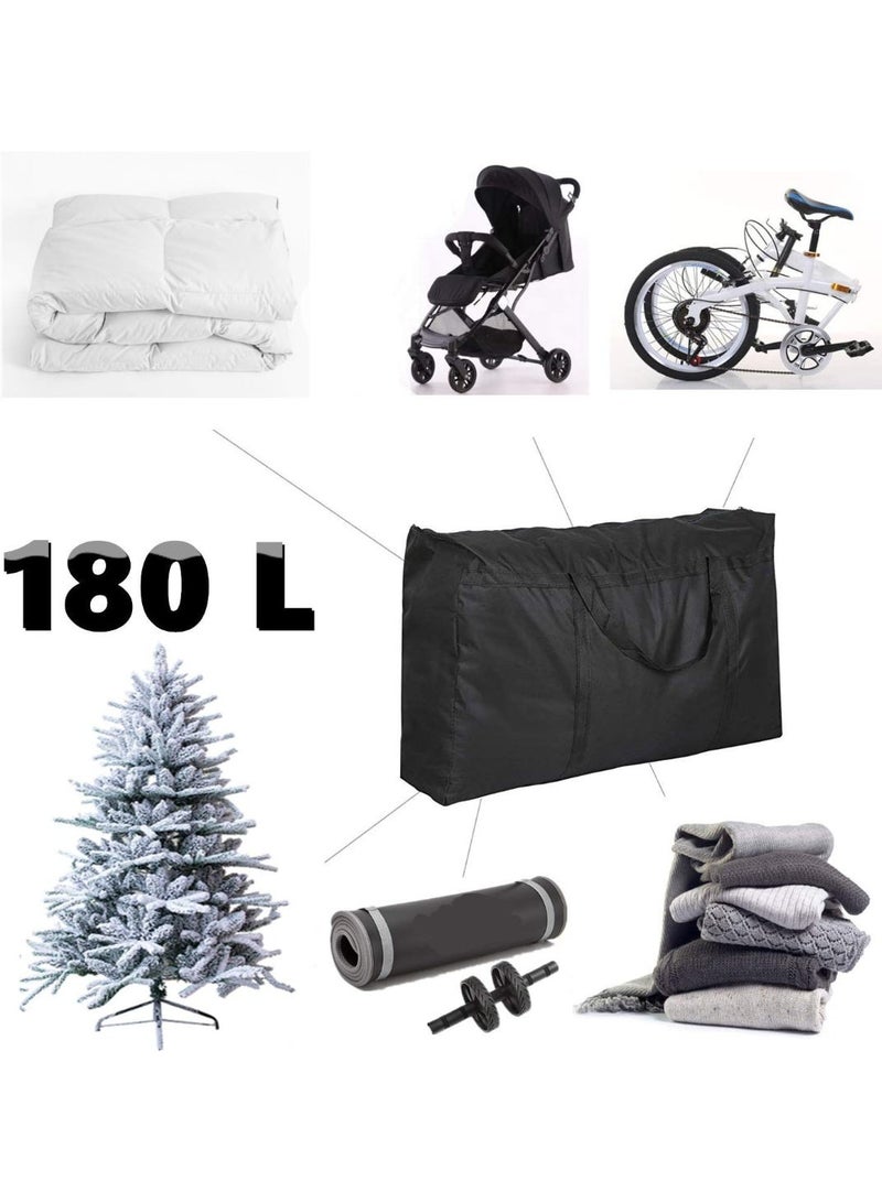 Kingone Moving Bags 180L Extra Large with Strong Zippers and Carrying Handles, Storage Bags Storage Totes for Clothes, Moving Supplies, Space Saving, Oversized Storage Bag Organizer for Moving, Traveling - Image 2