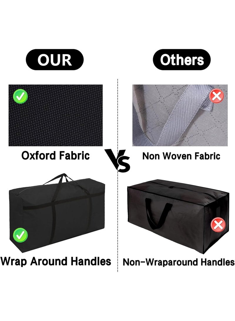 Kingone Moving Bags 180L Extra Large with Strong Zippers and Carrying Handles, Storage Bags Storage Totes for Clothes, Moving Supplies, Space Saving, Oversized Storage Bag Organizer for Moving, Traveling - Image 3