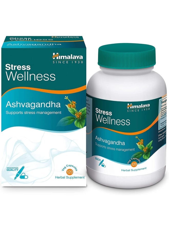 Himalaya Herbals Ashvagandha Relieves Stress and Boosts Energy, 120 tablets - Image 1