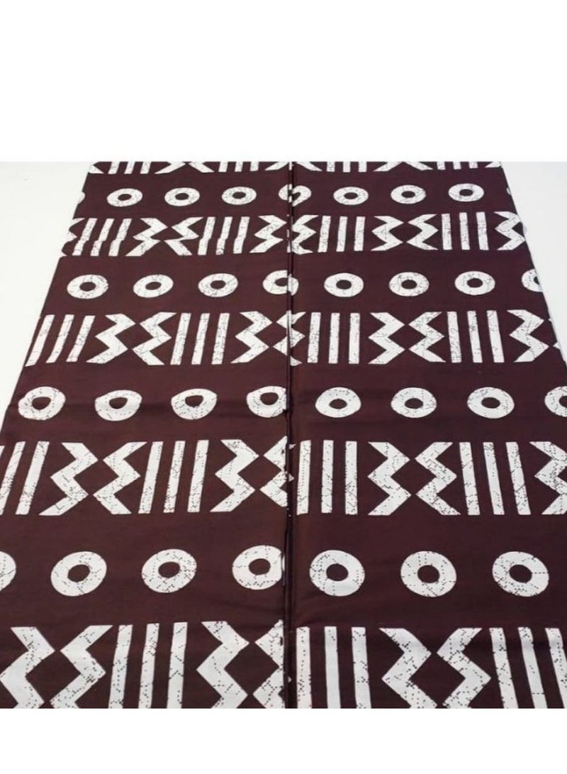 Ankara African Fabric - brown