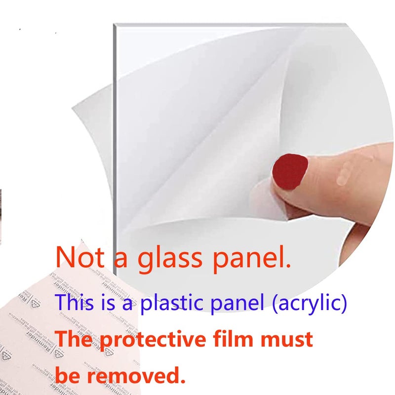 KELE MODEL 5x5 Picture Frames White Square Solid Wood.The Protective Film Must be Removed. - Image 5