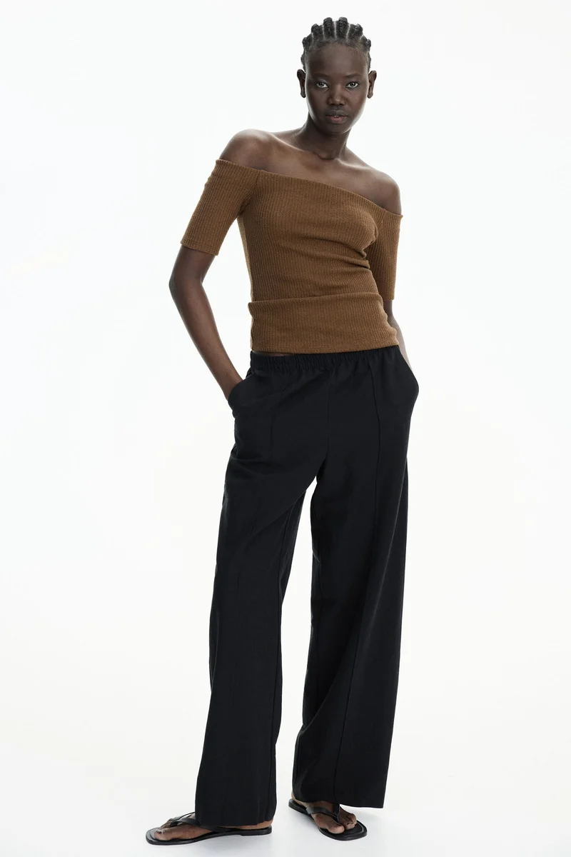H&M Linen-blend trousers