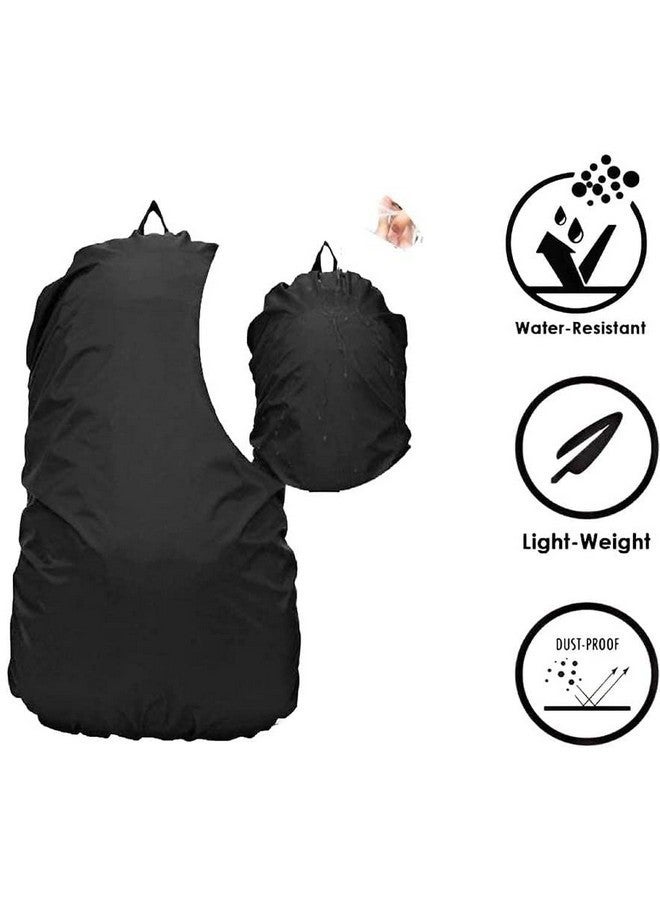 KANAKADHARA Waterproof Backpack Cover - Rainproof, Dustproof, Scratch-Resistant Elastic Adjustable Fit for Trekking, Laptop, School & Travel Bags - Lightweight & Durable with Storage Pouch (Pack of 1) - Image 5