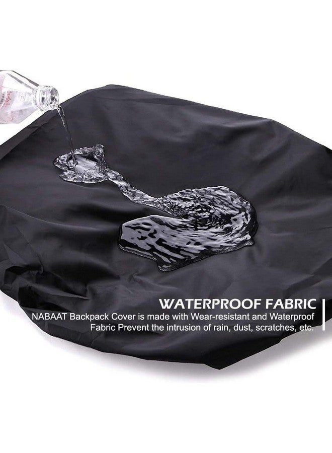 KANAKADHARA Waterproof Backpack Cover - Rainproof, Dustproof, Scratch-Resistant Elastic Adjustable Fit for Trekking, Laptop, School & Travel Bags - Lightweight & Durable with Storage Pouch (Pack of 1) - Image 3