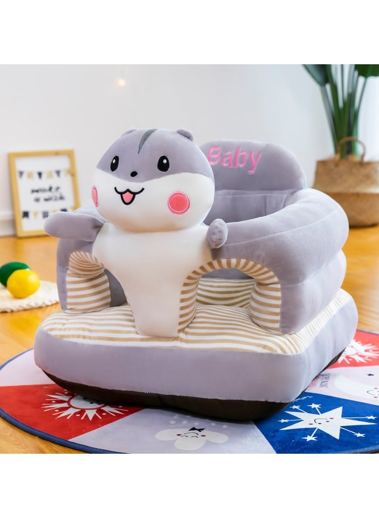 general Baby Support Sofa Chair, Animal Shaped Cushion Seat For Learning To Sit, Cuddly Plush Floor Seats, Baby Seat 6 Months Baby Toys