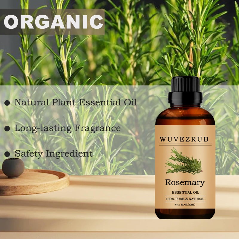 Wuvezrub Rosemary Essential Oils, 30ML Pure and Natural Essential Oil for Aromatherapy Diffuser - Rosemary /1 Fl Oz - Image 4