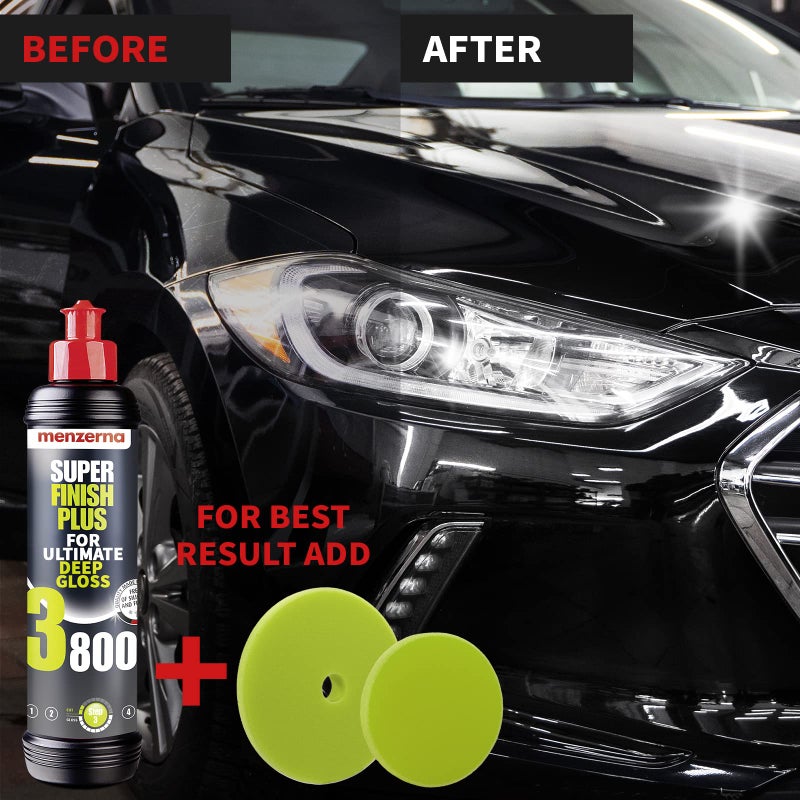 menzerna â€œSuper Finish Plus 3800â€ I Deep Gloss Polish for a Perfect Mirror Finish I Polishing Compound for Micro Scratches & Holograms I Silicone Free I 8 fl oz. - Image 4