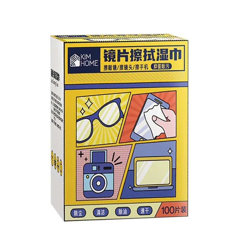 Generic Premium Lens Cleaning Wipes for Screens 1 box of 100 pieces in total