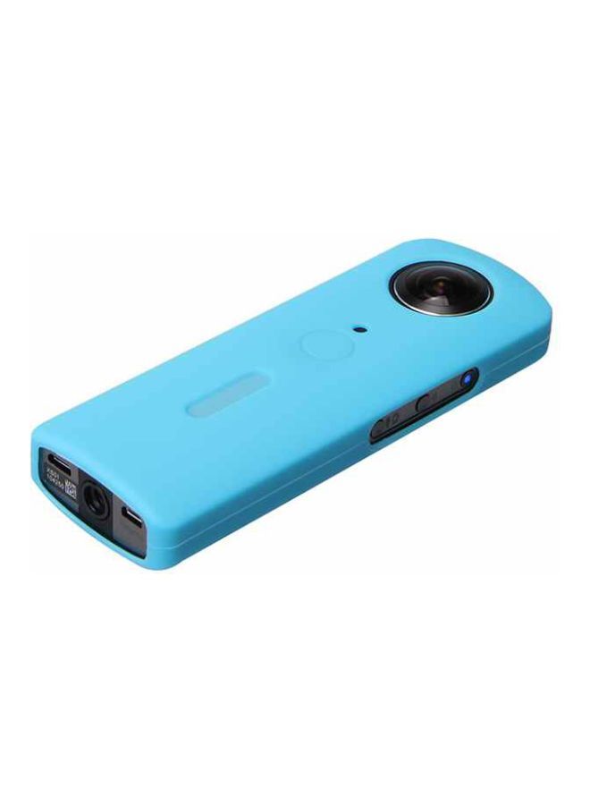 NIBEMINENT Protective Silicone Rubber Cover For 360 Degree Panoramic Camera 13x4.5x1.2cm Blue - Image 1