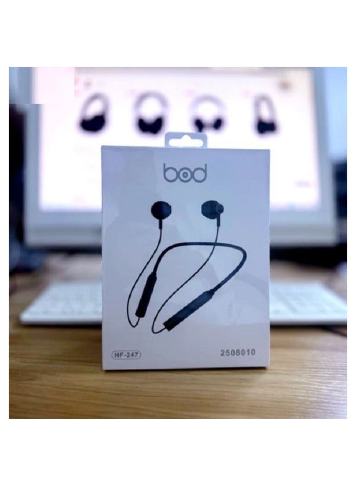 بود سماعات بلوتوث رياضية سوداء من بود مع سماعات داخل الأذن - Image 2