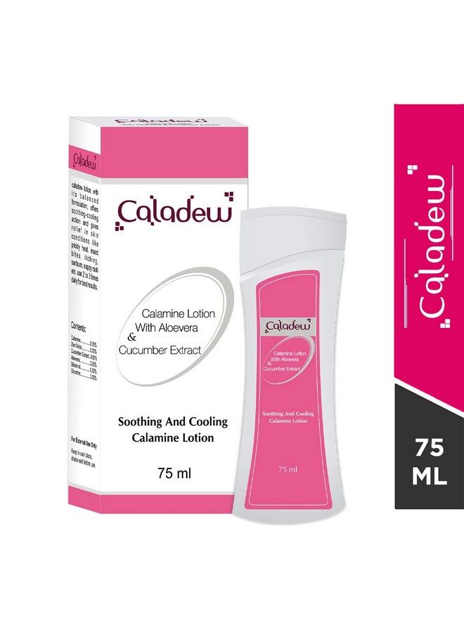 ETHIGLO Caladew Calamine Lotion With Aloevera & Cucumber Extract 75Ml : Pack Of 2  - Image 3