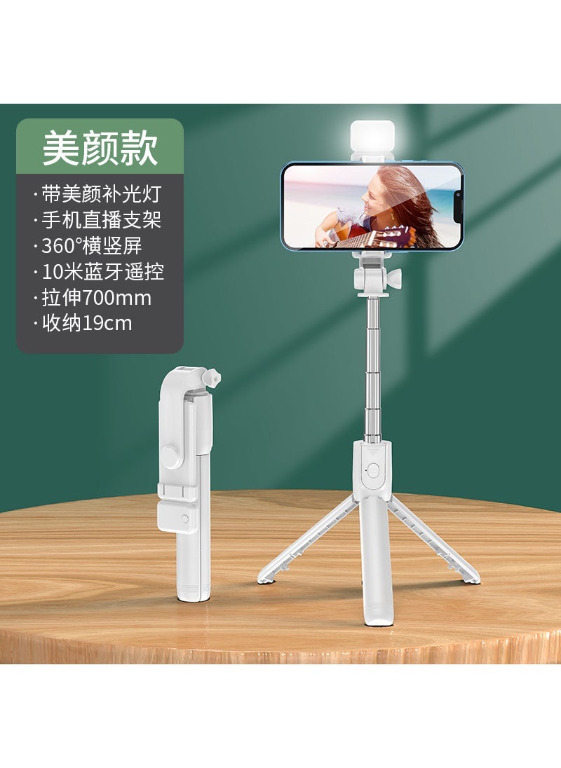 Generic Factory direct mobile phone Bluetooth selfie stick tripod light fill light selfie stick mini portable handheld camera artifact Random color without lights [110cm]]  - Image 4