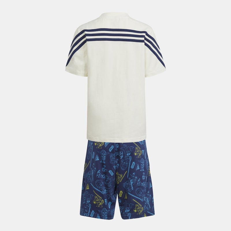 Adidas Kids' x Star Wars Young Jedi T-Shirt and Shorts Set - Image 2
