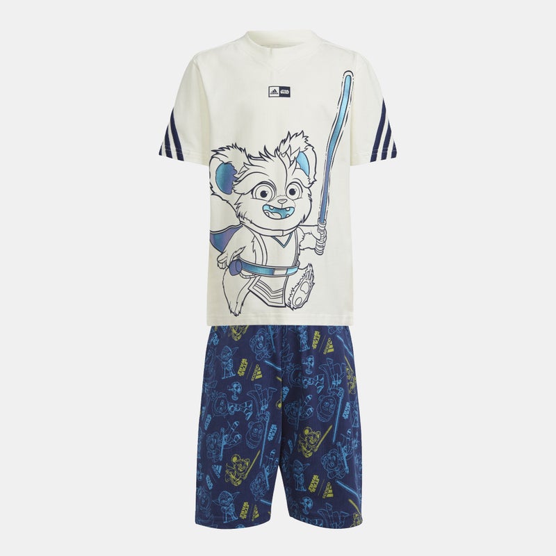 Adidas Kids' x Star Wars Young Jedi T-Shirt and Shorts Set - Image 1