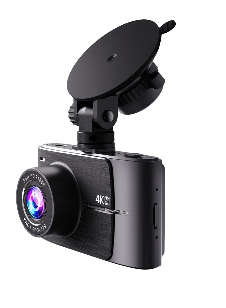 Generic 4K Dash Cam 2160P Built-in GPS/WiFi Dual Dash Cam for Car, 24H Parking Auto Drive Vehicle Video Recorder Car Registrar Dual Lens  - Image 4