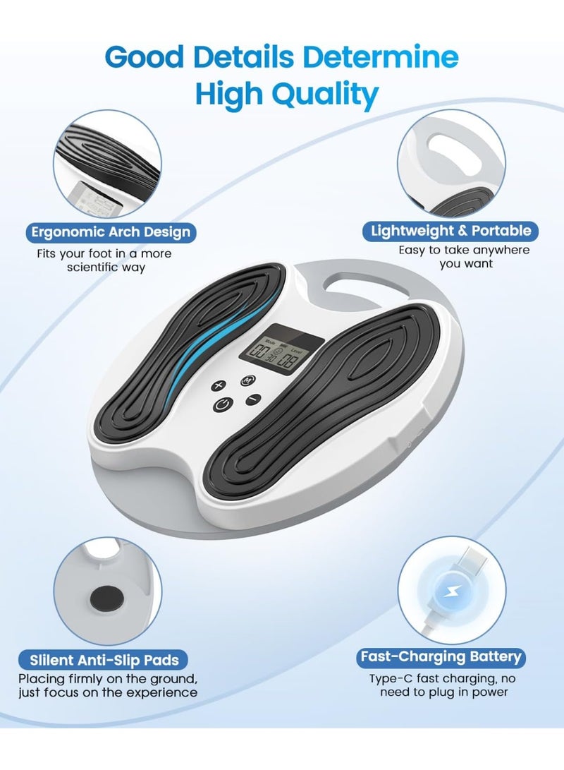 Ru syanl EMS Foot Massager for Neuropathy - Foot Stimulator for Neuropathy Feet Nerve Electric Foot Massager for Circulation and Pain Relief with 4 TENS Unit Muscle Stimulator Pads  - Image 5