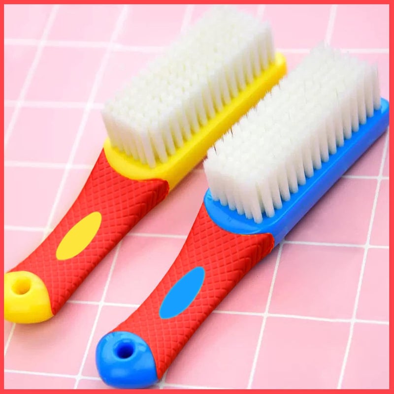 wolpin Wolpin Multipurpose Bathroom Cleaning Brush Pack of 2 Sink Brush, Shoe Brush (Red & Blue) - Image 1