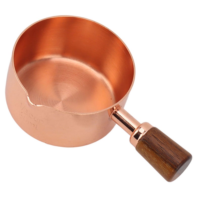Stainless Steel Sauce Cup: Rose Gold 304 Stainless Steel With Dual Precise Measurement Scales - Hawk’s Beak Drip-Free Pour Design Cooking Sauce Cup for Home Restaurant Outdoor Picnic - Image 3