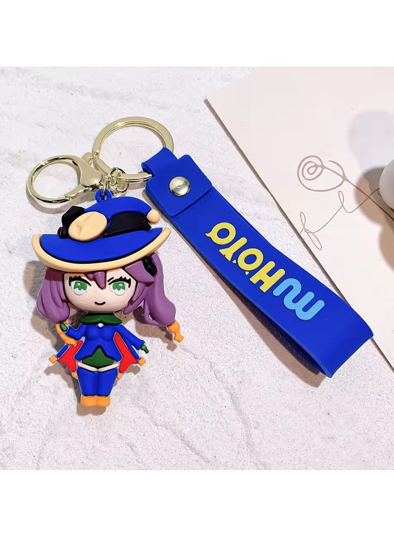 Eula Vision Of God Cosplay Key Chain Unisex Pendant Keyring Accessories Gift PropGame Genshin Impact Alloy Keychain  - Image 1