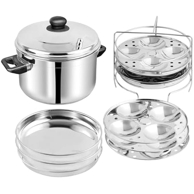 وعاء متعدد من الفولاذ المقاوم للصدأ كبير الحجم مناسب للحث - Image 1